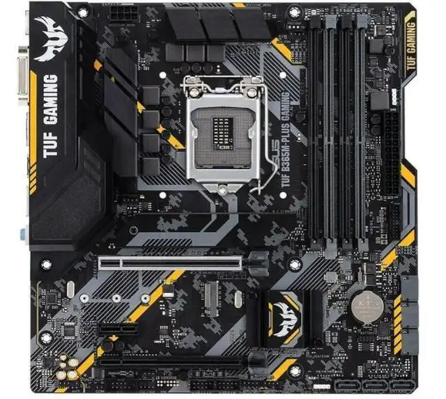 Alt view image 3 of 3 - TUF B365M-PLUS Gaming LGA1151 DDR4 HDMI M.2 MATX Motherboard