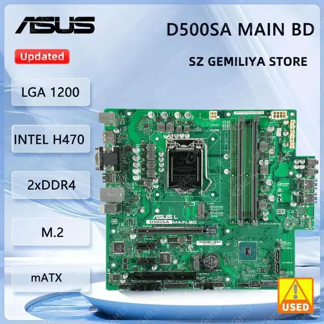 Main image of ExpertCenter D5 SFF D500SA MAIN BD H470 LGA 1200 DDR4 64GB M.2 support i3-10110U 10900K 10400/F cpu