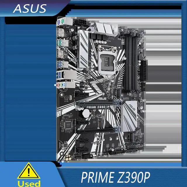 Alt view image 2 of 3 - Prime Z390-P LGA 1151 (300 Series) Z390 SATA 6Gb/s ATX Motherboard for Cryptocurrency Mining (BTC) with Above 4