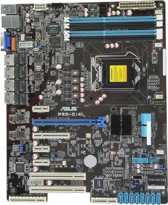 Alt view image 2 of 3 - P9D-C/4L Motherboard LGA 1150 C224 4 × DDR3 32GB ATX support E31200 v3 E31220 v3 E31280 v3 1275L v3 cpu