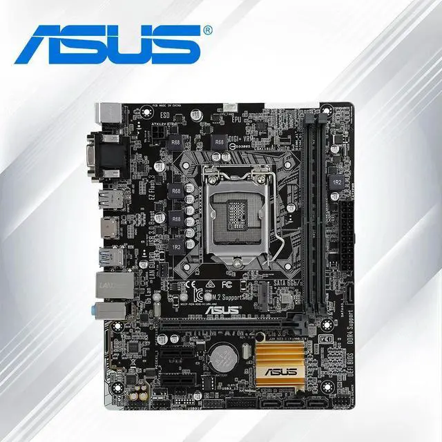 Main image of H110M-A M2 LGA1151 pin desktop computer motherboard M-ATX small board support DDR4(No Reatail box))