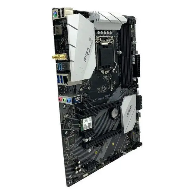 Alt view image 2 of 3 - Z490 PRO4/AC Motherboard Z490 Motherboard, LGA 1200 Support I5-10400F I7-10700F I3-10320 I9-10900K CPU ATX 6 SATA3