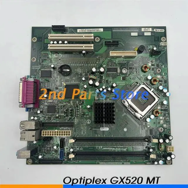 Alt view image 3 of 3 - Desktop PC Motherboard Optiplex GX520 MT LGA 775 BTX WG233 RJ291 H8052 Mainboard