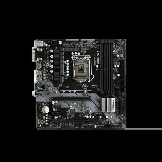 Alt view image 3 of 3 - Z390M Pro4 Motherboard Z390 Socket LGA1151 DDR4