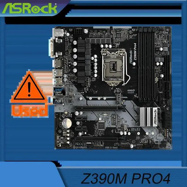 Alt view image 2 of 3 - Z390M Pro4 Motherboard Z390 Socket LGA1151 DDR4