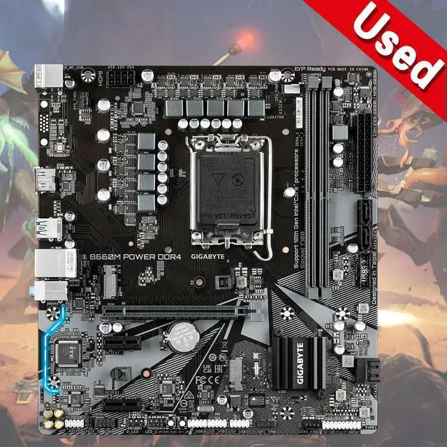 Alt view image 2 of 3 - B660M Power DDR4 Desktop For B660 DDR4 Motherboard LGA 1700 Mainboard