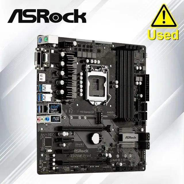 Main image of Z370M PRO4 Eighth generation motherboard Micro-ATX DDR4 support i7-8100 8600K