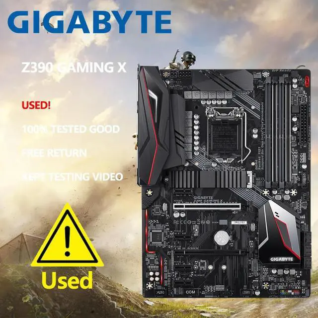 Alt view image 2 of 3 - Z390 GAMING X LGA1151 Motherboard DDR4 i9 i7 i5 i3 CPU Z390 Gaming Placa-mãe 1151 LAN M.2 ATX