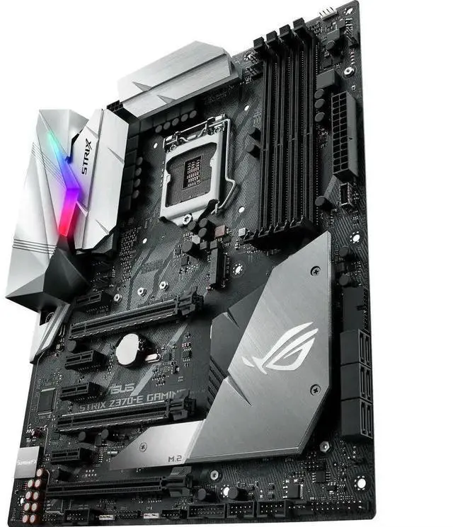 Alt view image 2 of 3 - Republic of Gamers Strix Z370-E Gaming LGA1151 ATX Motherboard