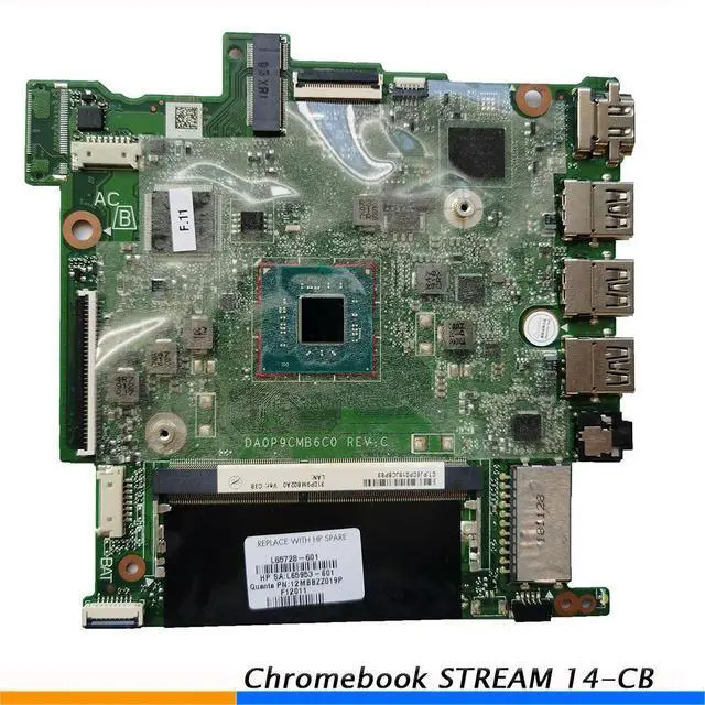 Alt view image 2 of 3 - DA0P9CMB6C0 N4000 32GeMM L65728-601 Desktop Mainboard Stream 14-CB Pre-Shipment Test