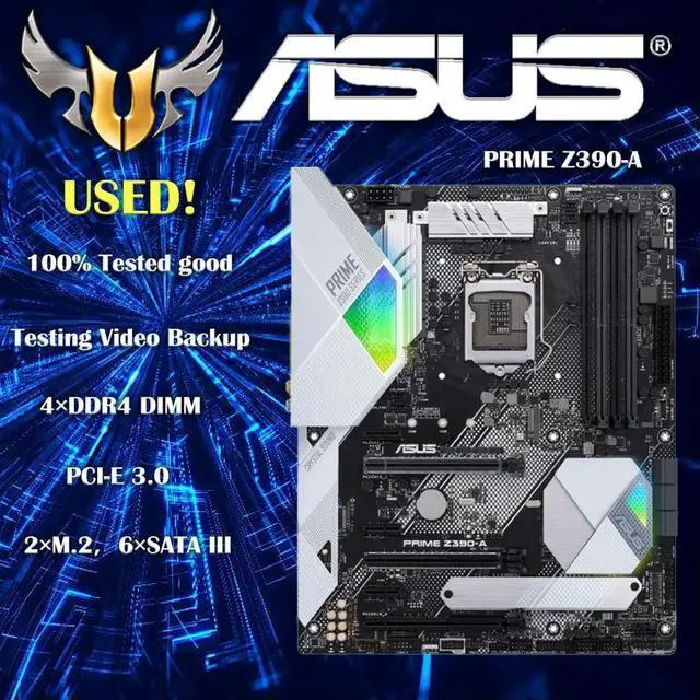 Main image of PRIME Z390-A LGA 1151 ATX 64GB DDR4 ATX Desktop Gaming Motherboard