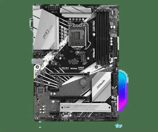 Alt view image 2 of 3 - Z490 PRO4 Motherboard support i9-10900F i5-10400F i3-10105 i7-10700T i3-10100 cpu 4×DDR4 128GB Z490 LGA 1200 ATX