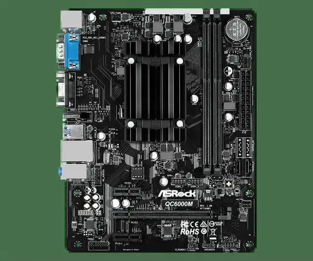 Alt view image 2 of 3 - QC6000M Motherboard FT3b Beema E2-6110 Quad-Core APU DDR3 32GB 1600 USB 3.2 Micro ATX