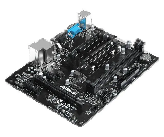 Alt view image 3 of 3 - QC6000M Motherboard FT3b Beema E2-6110 Quad-Core APU DDR3 32GB 1600 USB 3.2 Micro ATX