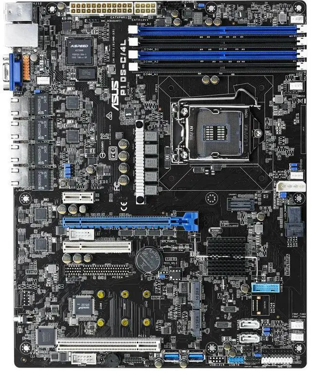 Alt view image 2 of 3 - P10S-C/4L Server Motherboard C236 Chipset Socket H4 LGA 1151 DDR4 64GB 2400 MHz ATX 1x PCI-E 3.0 x16