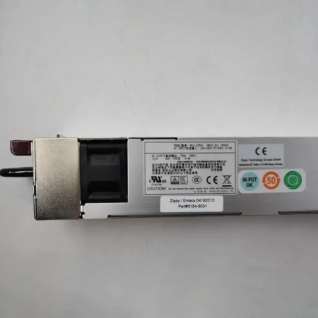 Main image of 100% Test for Zippy/Emacs Power Supply for S7002 M1U-2750V BOOM1U075V-REV2.01 750W Work Good