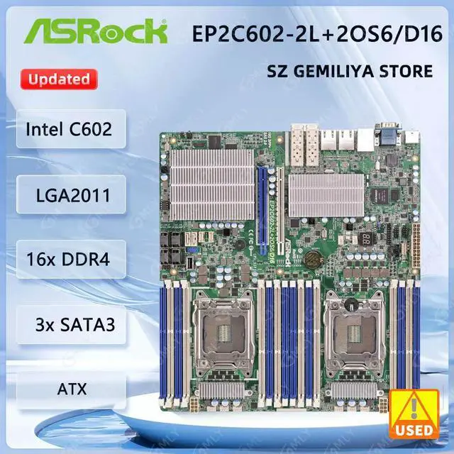 Main image of EP2C602-2L+2OS6/D16 Motherboard LGA 2011 C602 16 x DIMM DDR3 Supports Xeon Processor E5-1600/2600/4600& v2