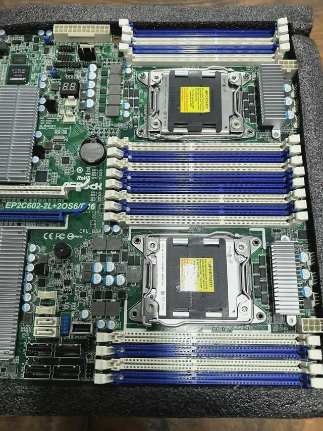 Alt view image 3 of 3 - EP2C602-2L+2OS6/D16 Motherboard LGA 2011 C602 16 x DIMM DDR3 Supports Xeon Processor E5-1600/2600/4600& v2