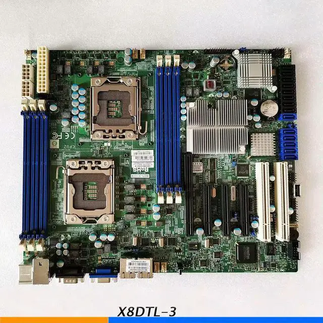 Alt view image 3 of 3 - X8DTL-3 Server Motherboard For X58 Good
