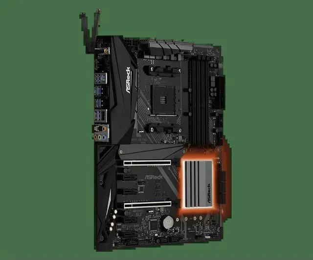 Alt view image 3 of 3 - X470 Motherboard X470 MASTER SLI/AC AM4 4xDDR4 64GB USB 3.1 HDMI M.2 SATA3 USB 3.1 For 5000 and 5000 G-Series cpu
