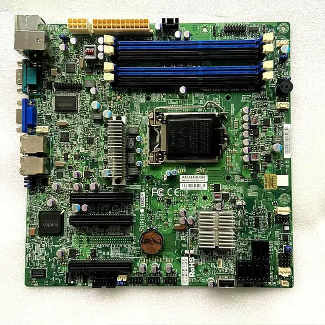 Alt view image 3 of 3 - Server Motherboard X9SCL-F 1155 U-ATX C202 Test Good Hot