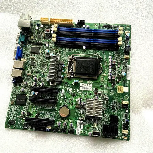 Alt view image 2 of 3 - Server Motherboard X9SCL-F 1155 U-ATX C202 Test Good Hot