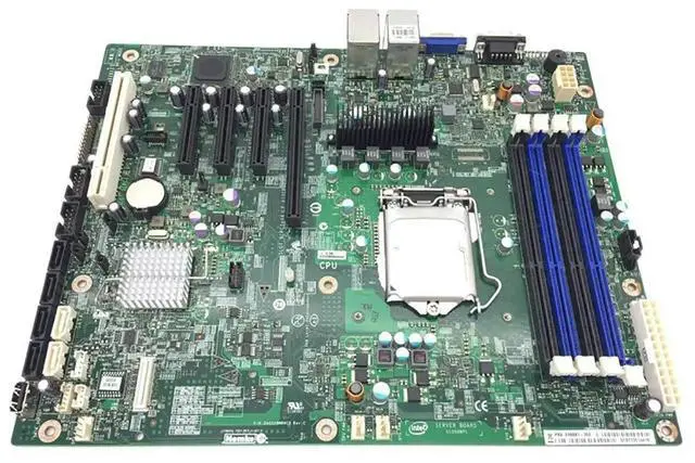 Alt view image 3 of 3 - Server Motherboard For For S1200BTL ECC C216 LGA1155 E3-1230V2 Good