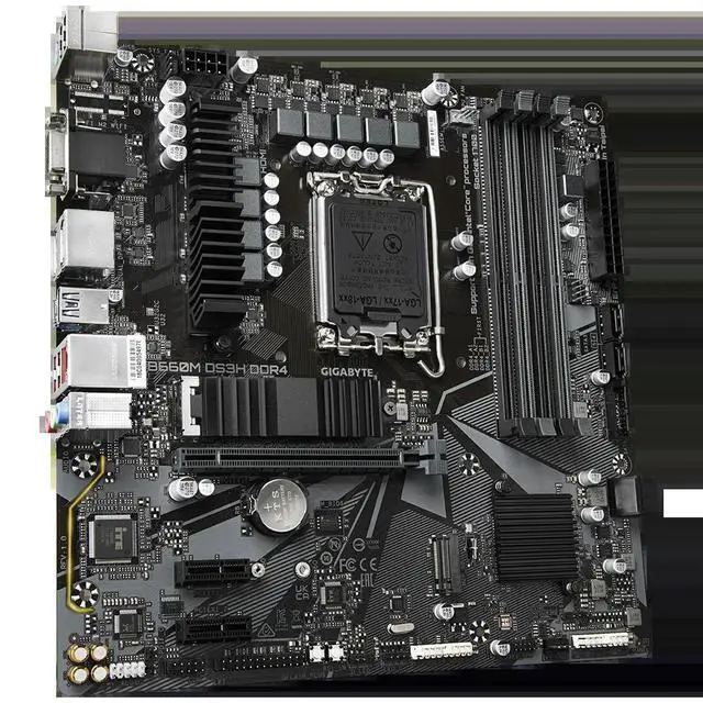 Alt view image 3 of 3 - For B660M DS3H DDR4 Motherboard B660 LGA1700 DDR4 128 GB Micro ATX support 13900 12900 14700 14500 12400 cpu