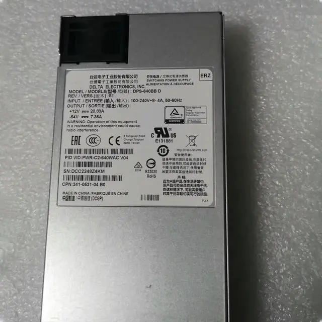 Main image of 1PCS 2960XR 3650 Switch Power Supply PWR-C2-640WAC