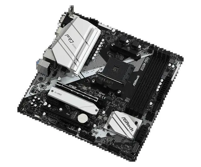 Alt view image 3 of 3 - B550M Pro4 Motherboard Socket AM4 B550 support Ryzen 5 5600 4500 3200G 3600 5700X cpu DDR4 128GB NVMe SSD Micro ATX