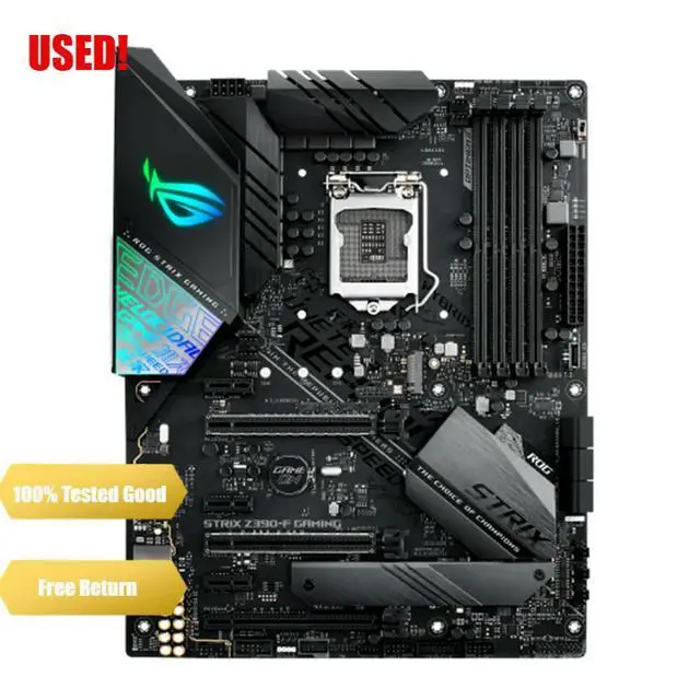 Alt view image 2 of 3 - LGA 1151 ROG STRIX Z390-F GAMING Motherboard DDR4 8th 9th-Gen I9 I7 I5 I3 128GB RGB CrossFireX Z390
