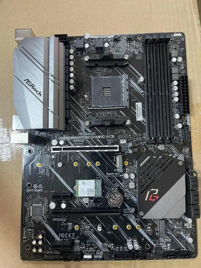 Alt view image 2 of 3 - X570 PHANTOM GAMING 4-CB motherboard AM4 X570 DDR4 128GB Hyper M.2 ATX support Ryzen 5 5600X 4100 1600 3600 cpu