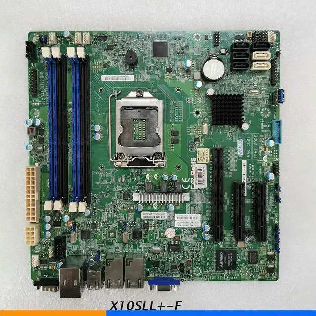 Alt view image 2 of 3 - One-Way Server Motherboard X10SLL+-F LGA1150 C222 32GB DDR3 Support E3-1200