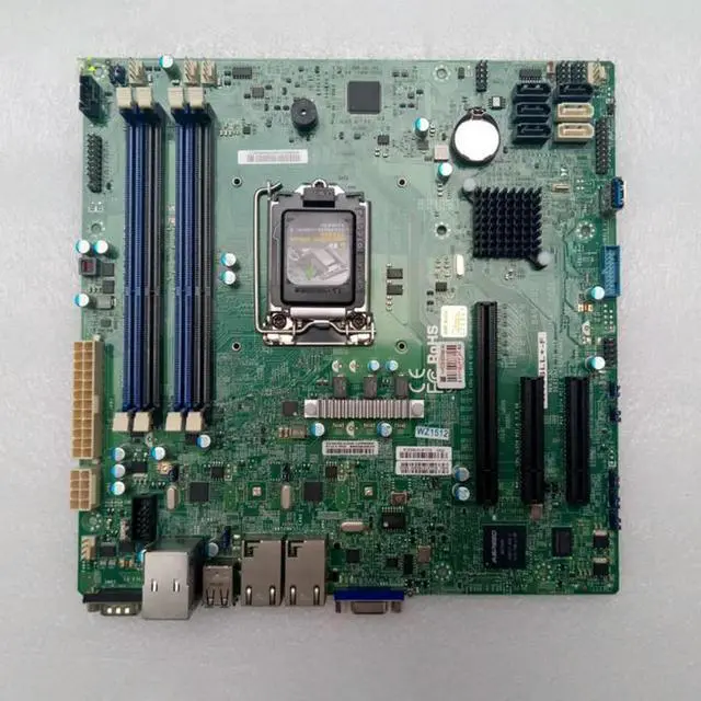 Alt view image 3 of 3 - One-Way Server Motherboard X10SLL+-F LGA1150 C222 32GB DDR3 Support E3-1200
