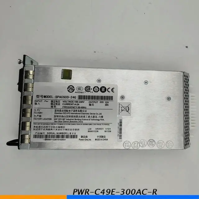 Alt view image 3 of 3 - C4948E Switch Power Supply PWR-C49E-300AC-R 341-0411-01