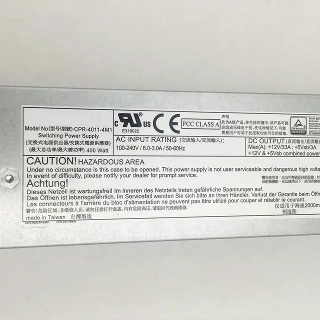 Alt view image 2 of 3 - For Compuware CPR-4011-4M1 CPR-4011 HPE JL167A 400W Work Good 100% Test for Switch Power Supply High-