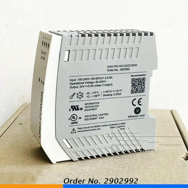 Alt view image 2 of 3 - Industrial Power Supply UNO-PS/1AC/24DC/ 60W 2902992