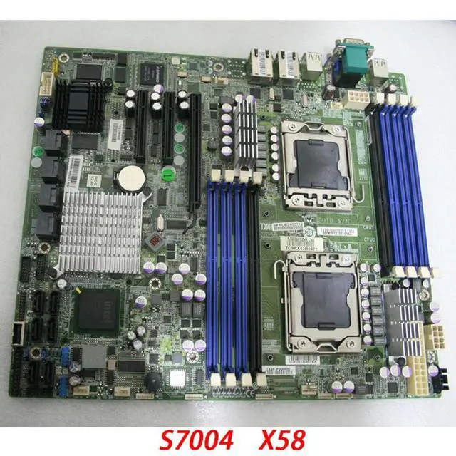Alt view image 3 of 3 - X58 Two-Way Server Motherboard For TYAN S7004 S7004G2NR-LE-B LGA 1366 Support X5677 X5680 ATX 95%