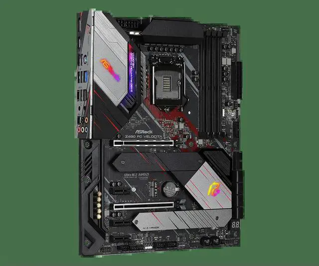 Alt view image 3 of 3 - ASOCK Z490 PG VELOCITA Motherboard Z490 LGA 1200 4800MHz (OC) 128GB support i7-11700 10500 G6600 11600 cpu 3×M.2 ATX