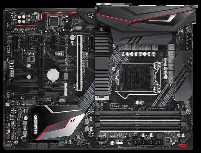 Alt view image 2 of 3 - For Z390 GAMING X Motherboard LGA1200 Z390 DDR4 M.2 ATX support Core i3-9100 i9-9900 i5-9400F i7-8700T cpu