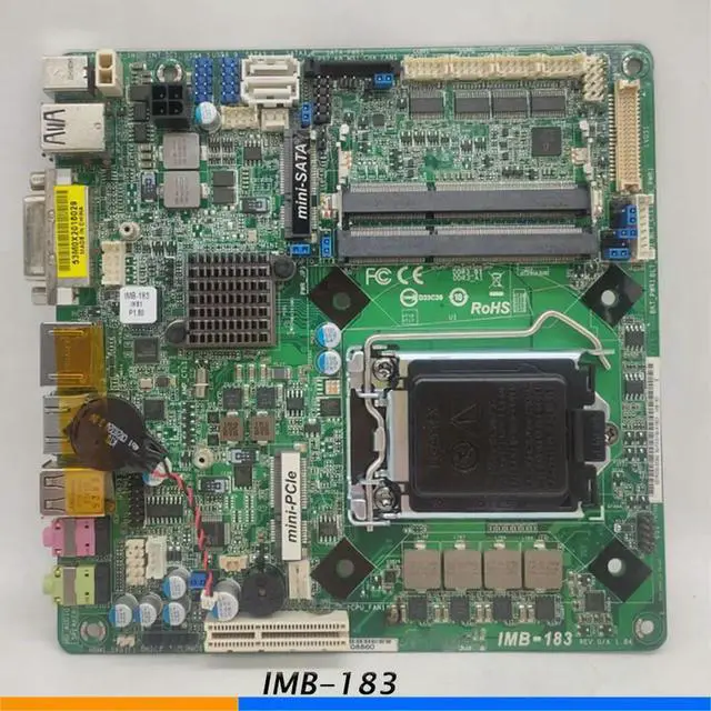 Alt view image 2 of 3 - Desktop Motherboard For IMB-183 ITX 17x17cm 1150 H81