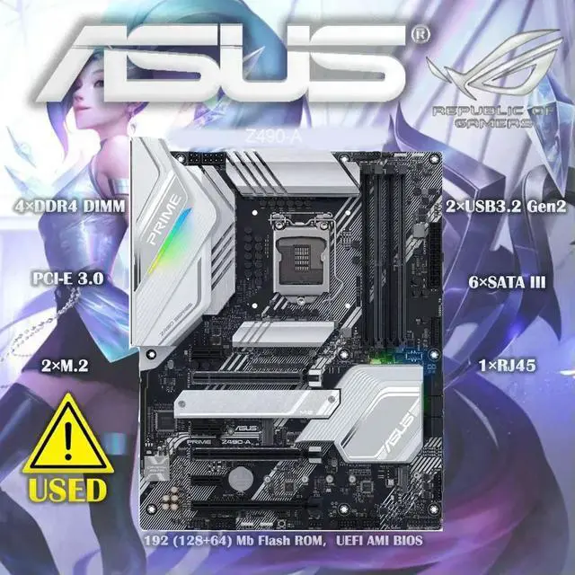 Main image of ROG STRIX Z490-A LGA 1200 (10th Gen) Z490 SATA 6Gb/s ATX Motherboard
