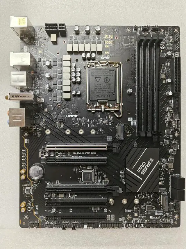 Alt view image 2 of 3 - PRO B760-VC 7 BULK Motherboard B760 LGA1700 DDR5 256GB ATX support i9-14900 i5-14500 i7-13700 i9-12900 cpu