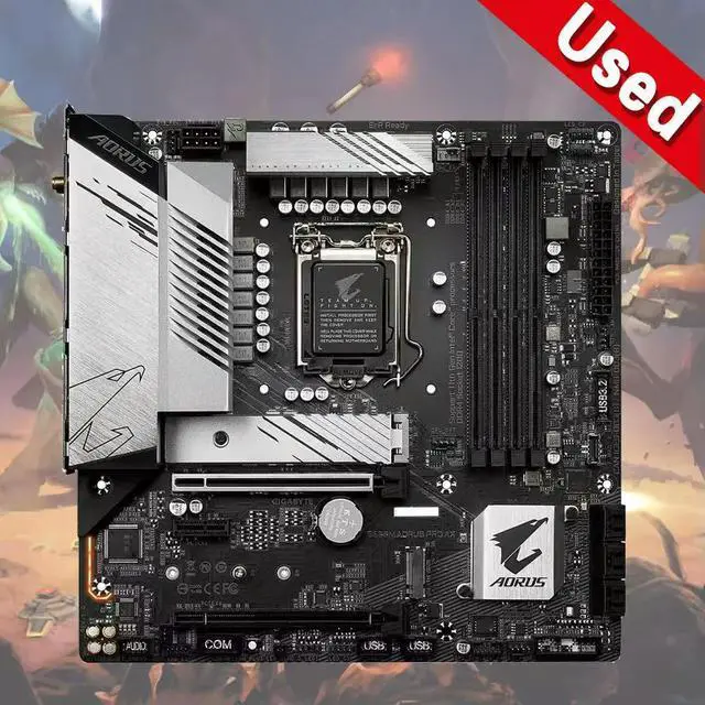 Alt view image 2 of 3 - B560M PRO AX Motherboard 128GB LGA 1200 DDR4 Micro ATX Mainboard