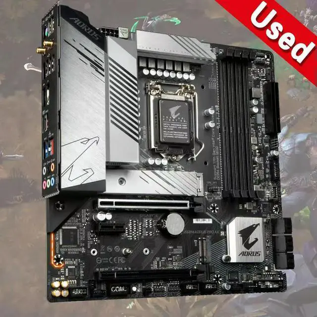 Alt view image 3 of 3 - B560M PRO AX Motherboard 128GB LGA 1200 DDR4 Micro ATX Mainboard