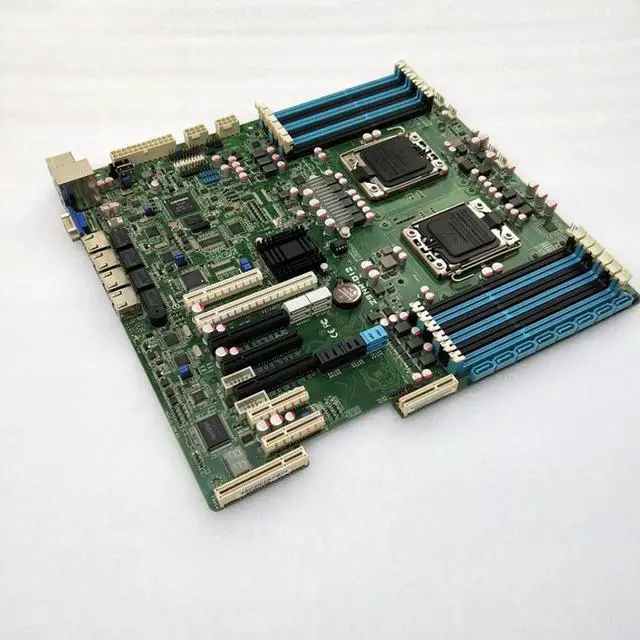 Alt view image 2 of 3 - Server Motherboard For LGA1356 Integrated 4 Network Cards Z9NR-D12 Z9NR-D12/CHN Good