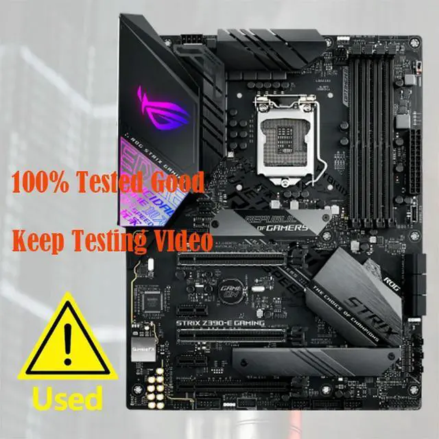 Alt view image 2 of 3 - ROG Strix Z390-E Gaming LGA 1151 (300 Series) Z390 SATA 6Gb/s ATX Motherboard