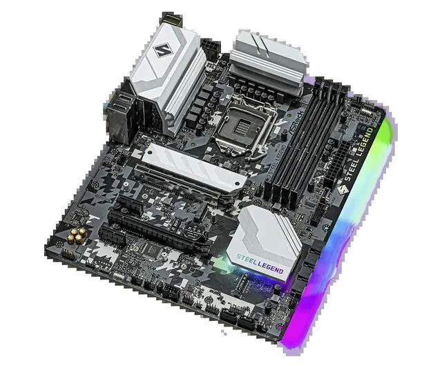 Alt view image 3 of 3 - B560 STEEL LEGEND Motherboard B560 LGA 1200 128GB DDR4 M.2 support i7-11700K i5-11400 i9-10900F i5-10400 i5-11600