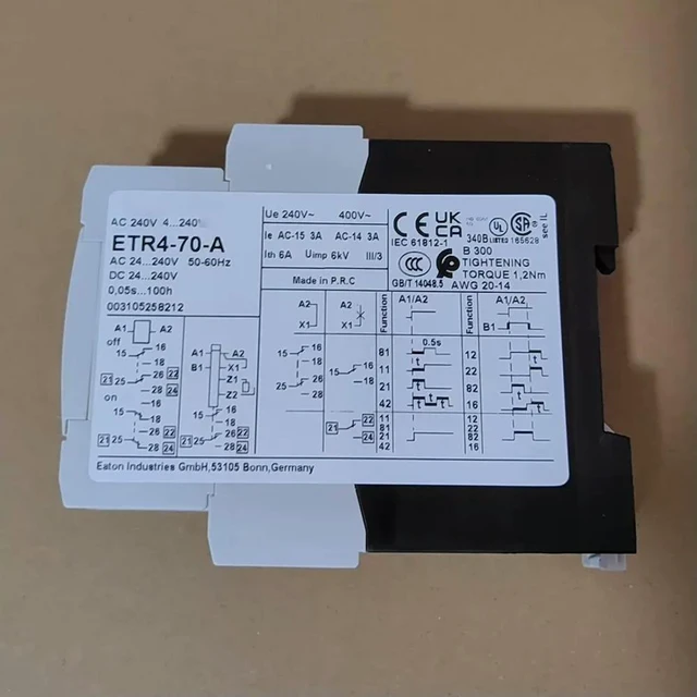 Alt view image 2 of 3 - 1 PCS Electronic Time Relay ETR4-70-A 24 - 240V AC/DC.
