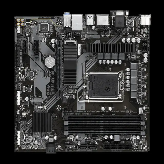 Alt view image 3 of 3 - For B760M DS3H DDR4 Motherboard B760 DDR4 1700 128GB mATX Motherboard support Core I9-13900 12700F 13400T 13100
